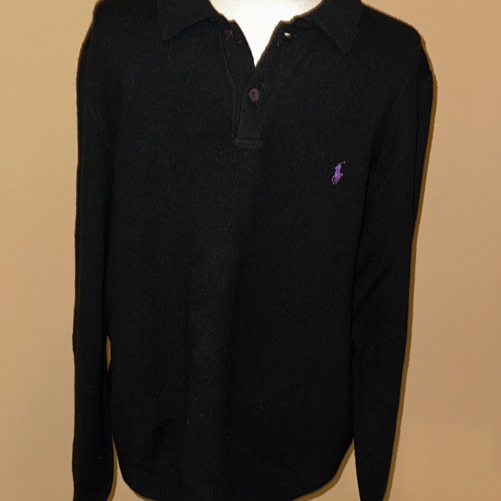 Ralph Lauren Black Wool Sweater